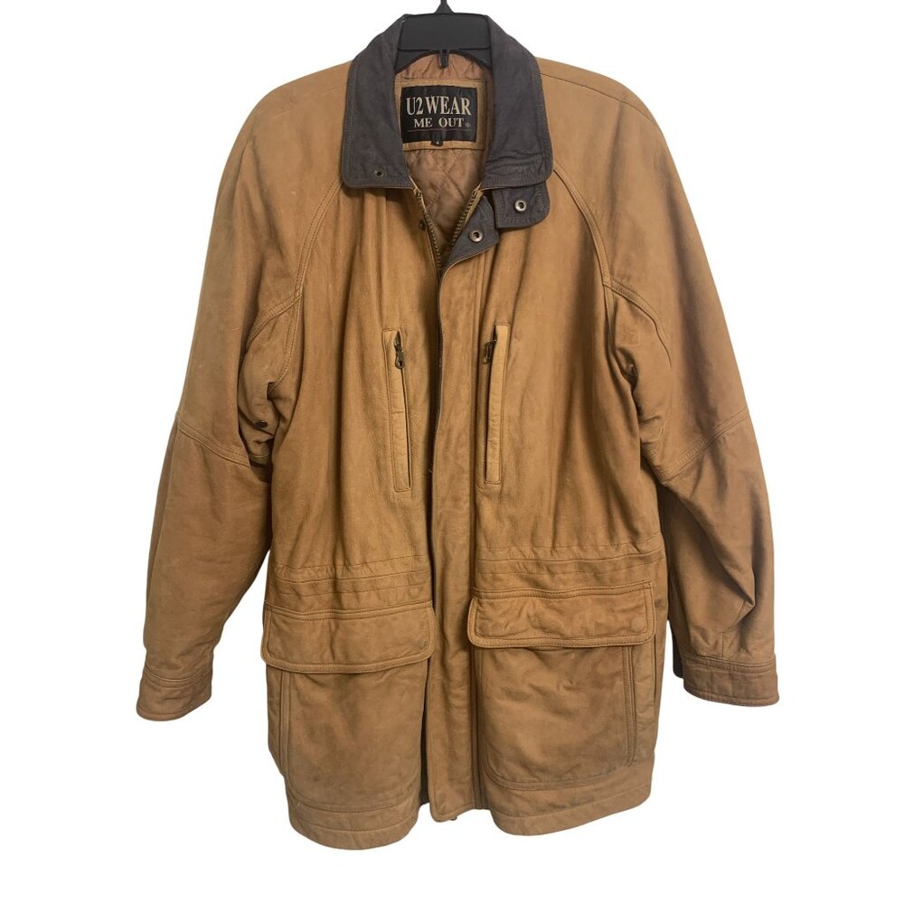 U 2 Wear Me Out Leather Lined Utility Coat Size S